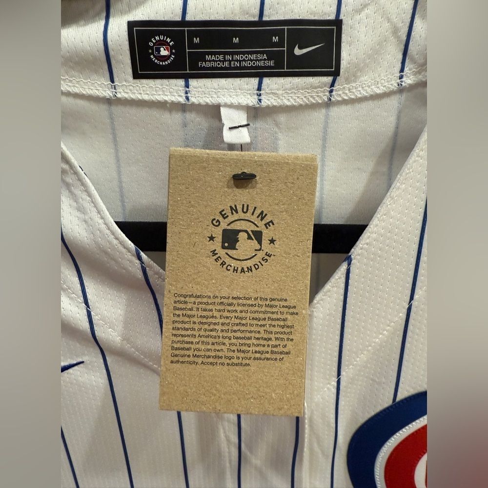 NEW Chicago Cubs Women's Jersey, Medium, NWT, Nike - Picture 7 of 16